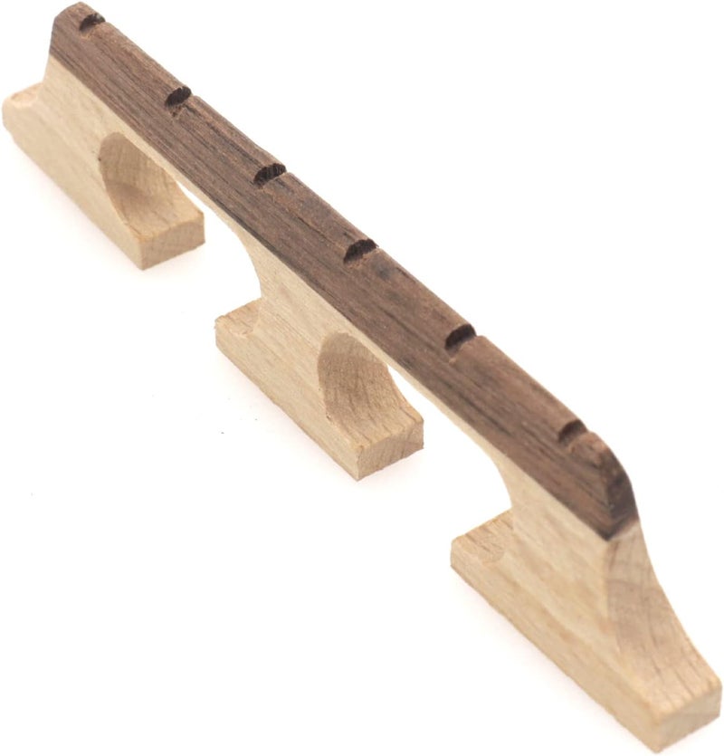 Cheerock 6-String Banjo Bridge, Ebony Maple Banjo Bridge Replacement Composite with Dual-Pivot Design for Enhanced Acoustic Performance - Image 1